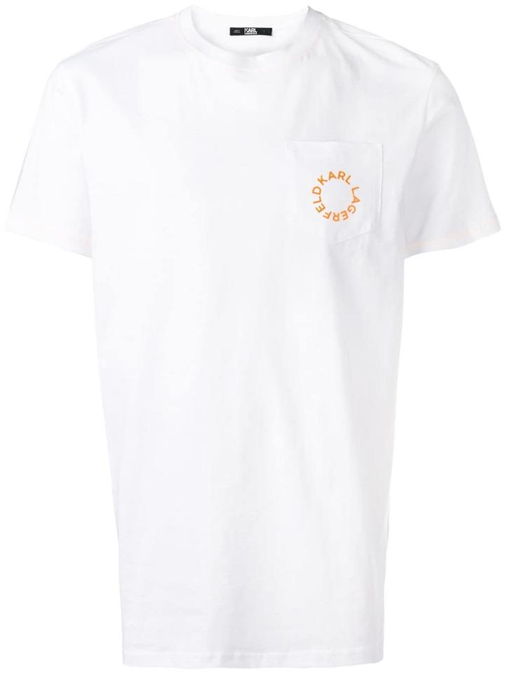 Karl Lagerfeld Neon Pocket T-shirt - White