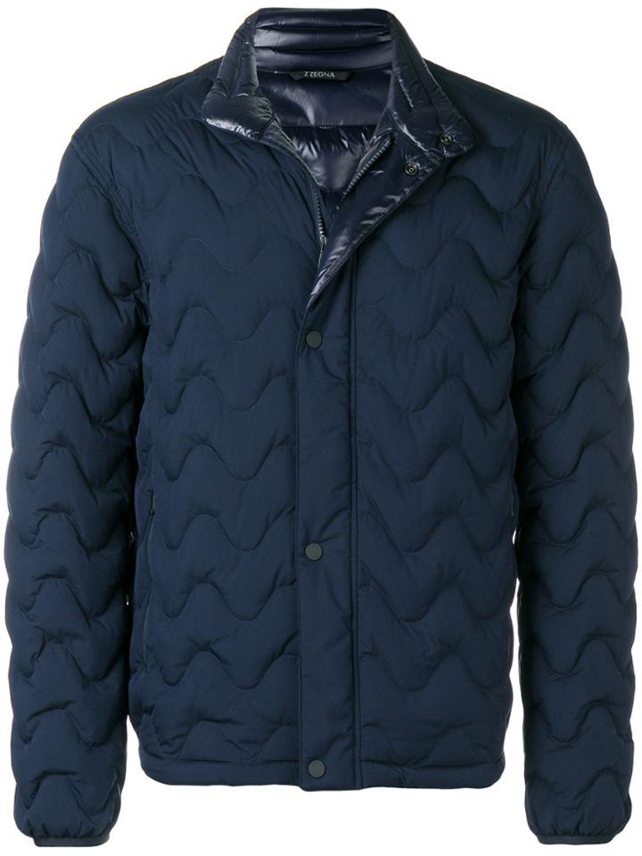 Z Zegna Quilted Button Jacket - Unavailable