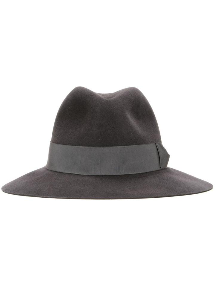 Kijima Takayuki Lower Crown Hat, Men's, Size: 61, Grey, Rabbit Felt
