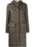 Mackintosh Grange Taupe Quilted Hooded Coat Lq-1001 - Green