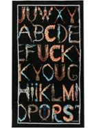 Supreme Alphabet Beach Towel - Black