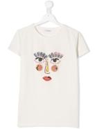 Simonetta Teen Graphic Print T-shirt - White