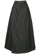 Maison Mihara Yasuhiro Long High-waisted Skirt - Blue