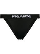 Dsquared2 Logo Band Bikini Bottom - Black