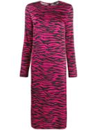 Andamane Zebra Print Dress - Pink