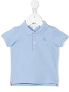 Burberry Kids Check Detail Polo Shirt, Toddler Boy's, Size: 24 Mth, Blue