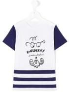 Burberry Kids - Face Print T-shirt - Kids - Cotton - 7 Yrs, White