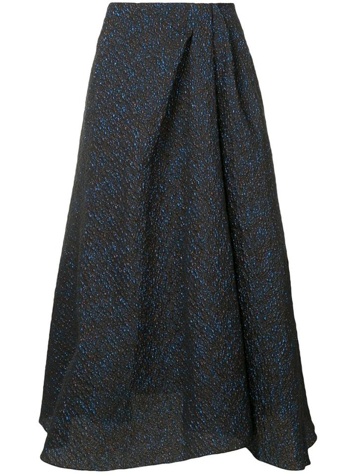 Roland Mouret A-line Flared Skirt - Blue