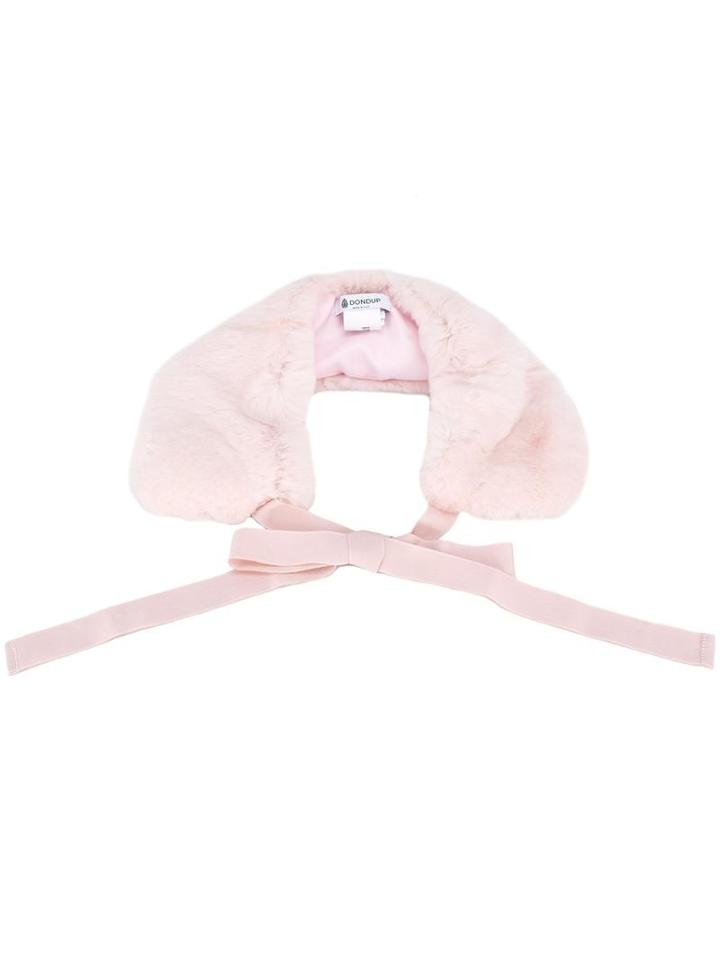 Dondup 'florence' Collar Scarf, Women's, Pink/purple, Rabbit Fur/viscose