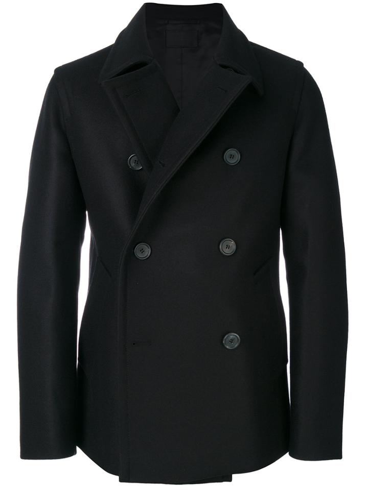 Prada Short Peacoat - Black