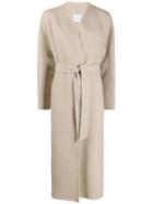 Agnona Belted Long Length Coat - Neutrals