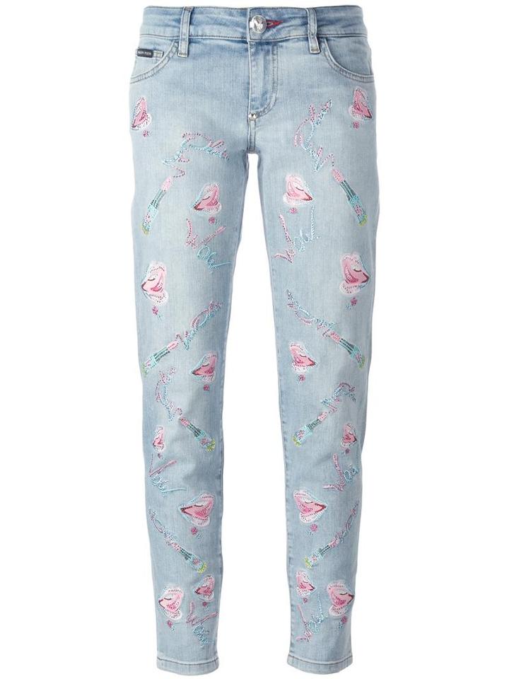 Philipp Plein 'pisaster' Jeans, Women's, Size: 27, Blue, Cotton/spandex/elastane