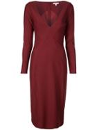 Zac Zac Posen Panelled V-neck Dress - Red