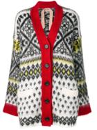 No21 Patterned Cardigan - White