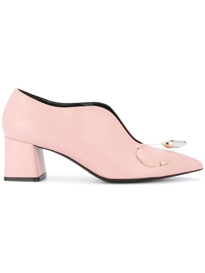 Coliac Block Heel Loafers - Pink