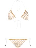 Missoni - Art Deco Pattern Bikini - Women - Cotton/nylon/polyester/cupro - 38, White, Cotton/nylon/polyester/cupro