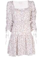 Nicholas Floral Print Mini Dress - White