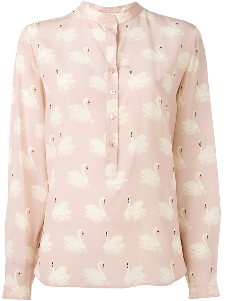 Stella Mccartney 'eva' Crepe Shirt, Women's, Size: 38, Pink/purple, Silk