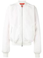 Sankuanz Rear Print Bomber Jacket, Men's, Size: Small, White, Polyester