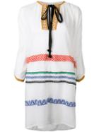 Sonia Rykiel - Embroidered Dress - Women - Cotton/linen/flax/polyamide/polyester - S, White, Cotton/linen/flax/polyamide/polyester