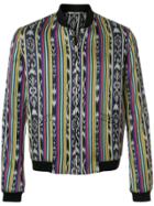 Saint Laurent Patterned Bomber Jacket - Multicolour