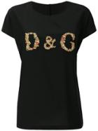 Dolce & Gabbana Embellished Logo Top - Black