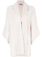 N.peal Ribbed Edge Cardigan - Nude & Neutrals