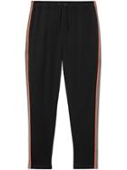 Burberry Icon Stripe Detail Jersey Trackpants - Black