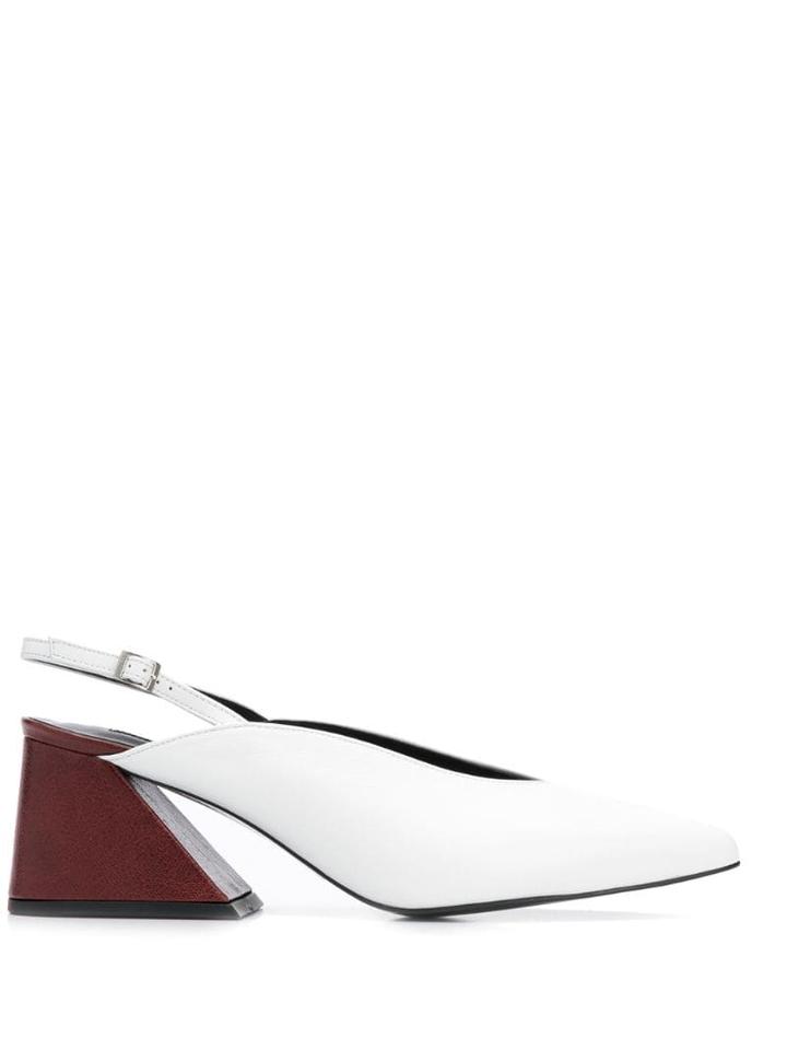 Yuul Yie Pointed Slingback Mules - White