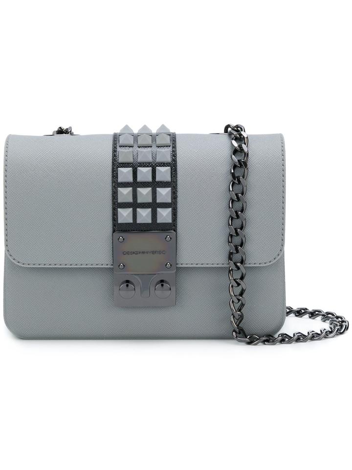Designinverso Amalfi Studded Shoulder Bag - Grey