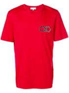 Salvatore Ferragamo Double Gancio Embroidered T-shirt