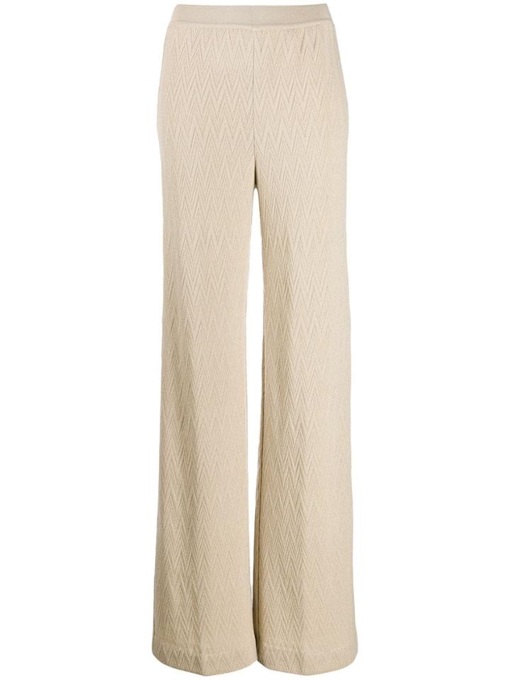 Missoni Flared Leg Trousers - Neutrals