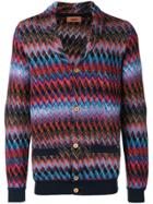 Missoni Shawl Collar Chevron Knit Cardigan - Multicolour