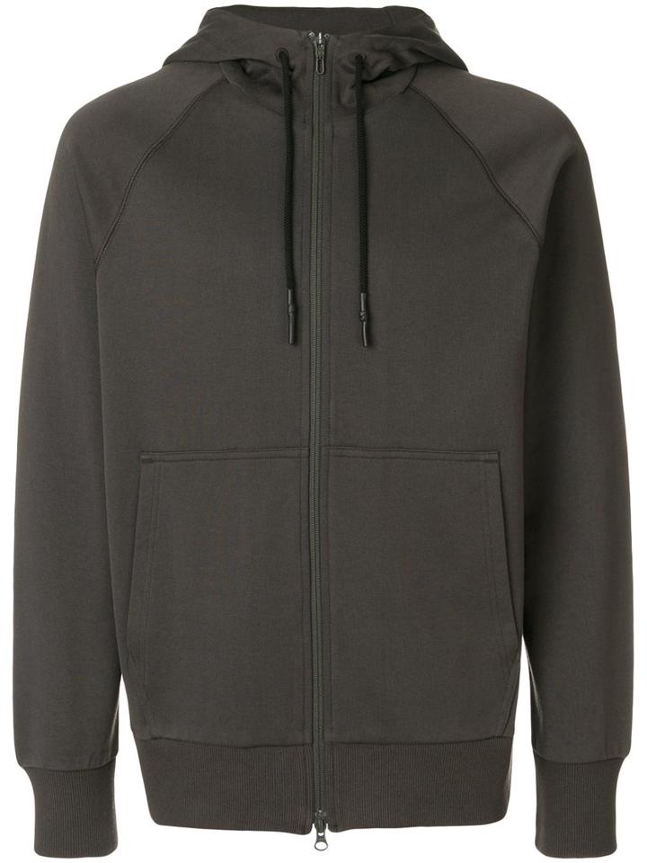 Y-3 - Zipped Hoodie - Men - Cotton - M, Green, Cotton