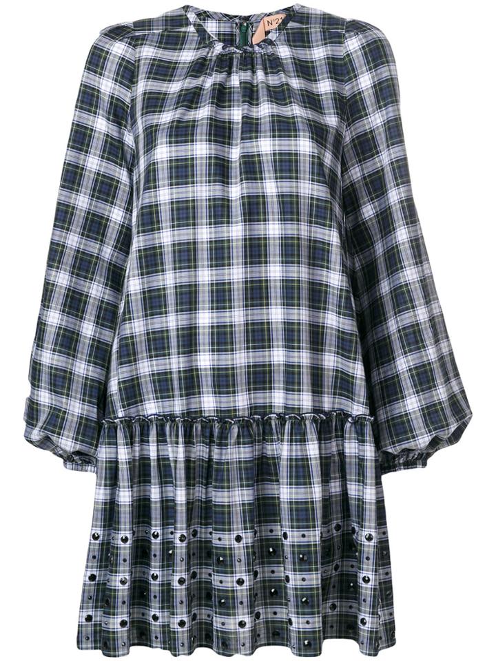 No21 Checked Dress - Green