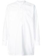 Maison Mihara Yasuhiro Combined Denim Dress Shirt - White