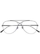 Tom Ford Eyewear Thin Frame Aviator Sunglasses - Black