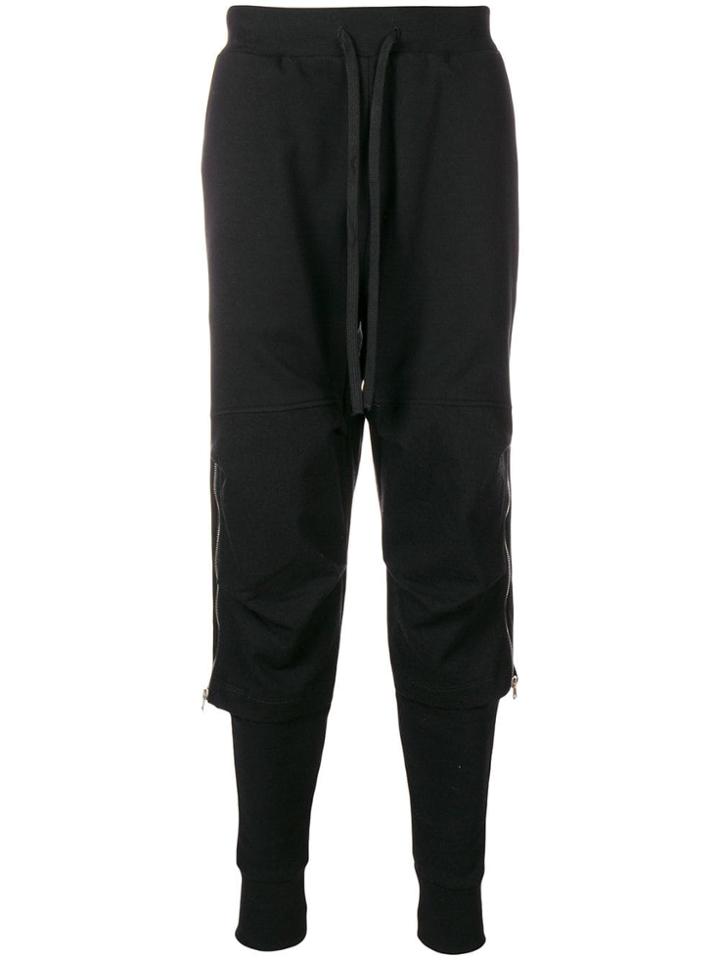 Andrea Ya'aqov Layered Track Trousers - Black