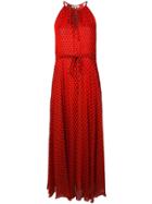 Dvf Diane Von Furstenberg Polka Dot Maxi Dress - Red