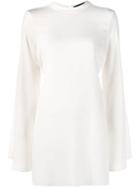 Ellery Long Sleeve Tunic Top - Neutrals
