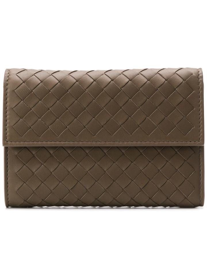 Bottega Veneta Mini Square Wallet - Brown
