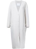 Rito Single Breasted Coat, Women's, Size: 38, White, Wool