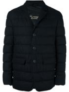 Herno Quilted Blazer, Men's, Size: 56, Blue, Polyamide/polyester/wool