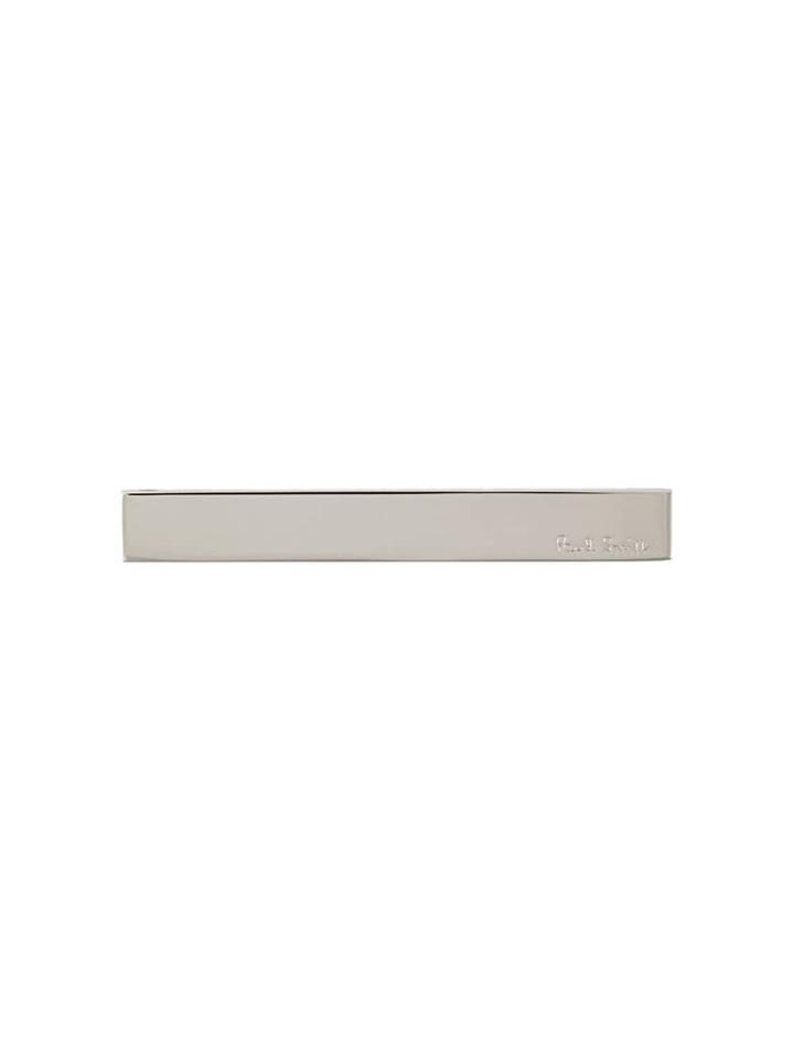 Paul Smith Engraved Logo Bar Brooch - Silver