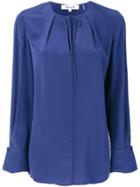 Dvf Diane Von Furstenberg Tied Neck Blouse - Blue