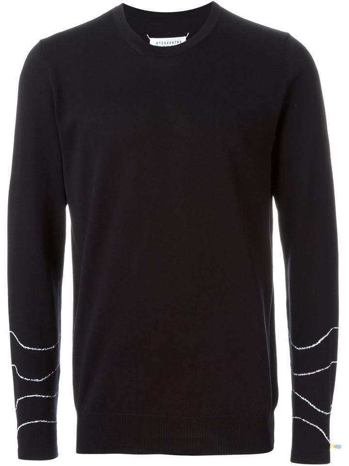 Maison Margiela - Wavy Intarsia Jumper - Men - Cotton/polyamide - S, Black, Cotton/polyamide
