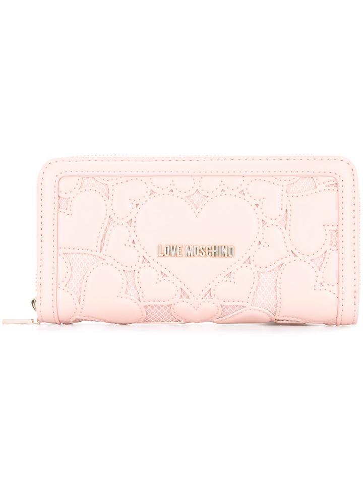 Love Moschino Hearts Wallet - Pink & Purple