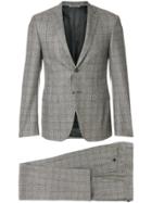 Canali Checked Formal Suit - Grey