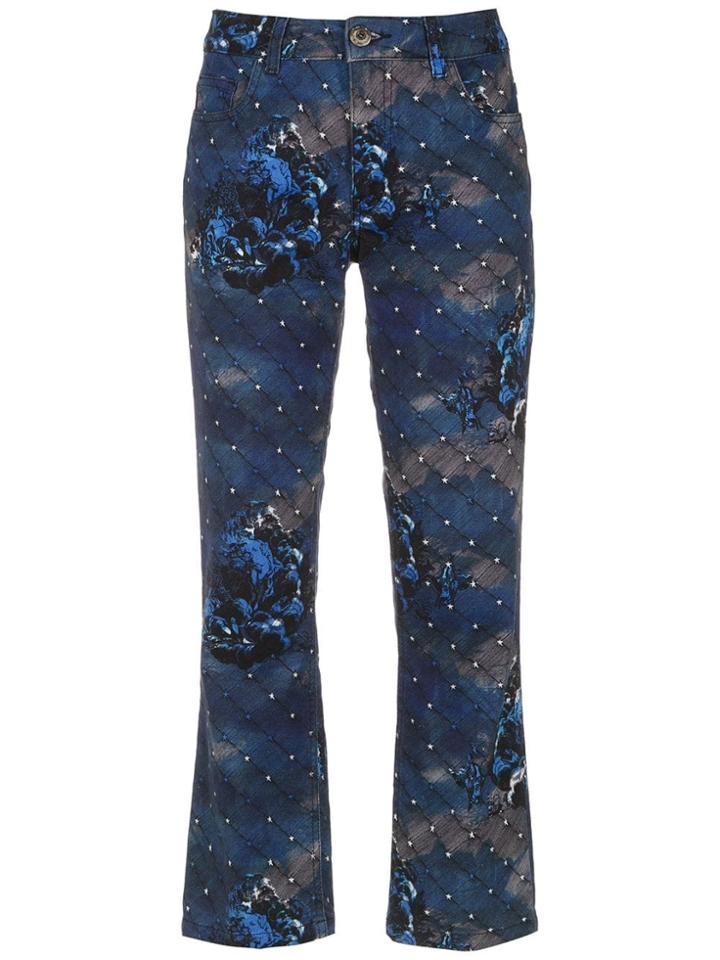 À La Garçonne Night Cropped Trousers - Blue