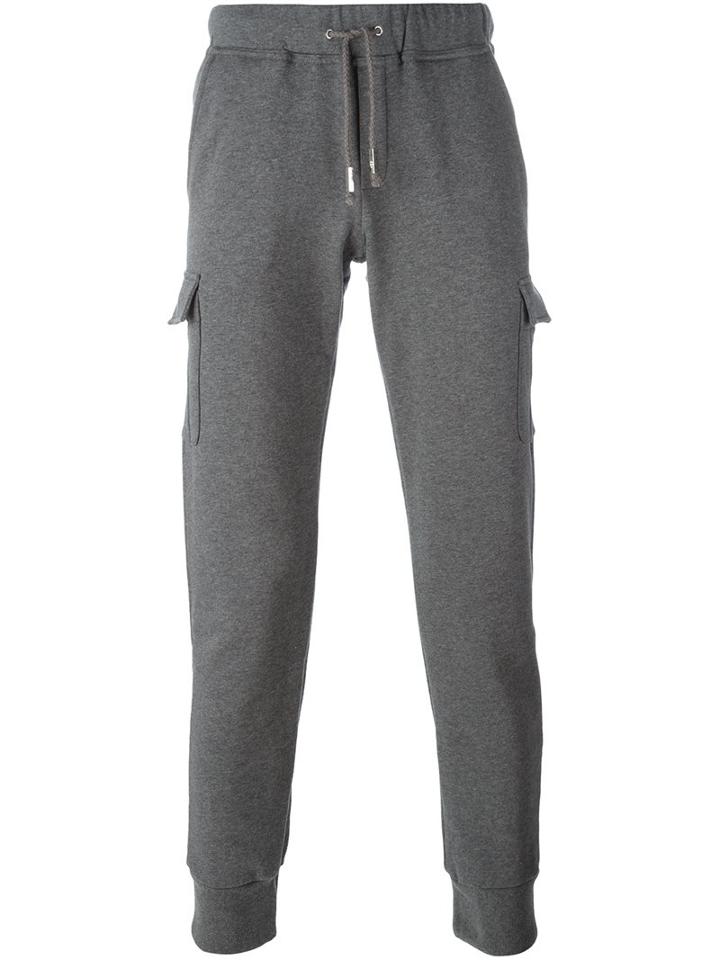 Eleventy Side Pocket Sweatpants, Men's, Size: Medium, Grey, Cotton